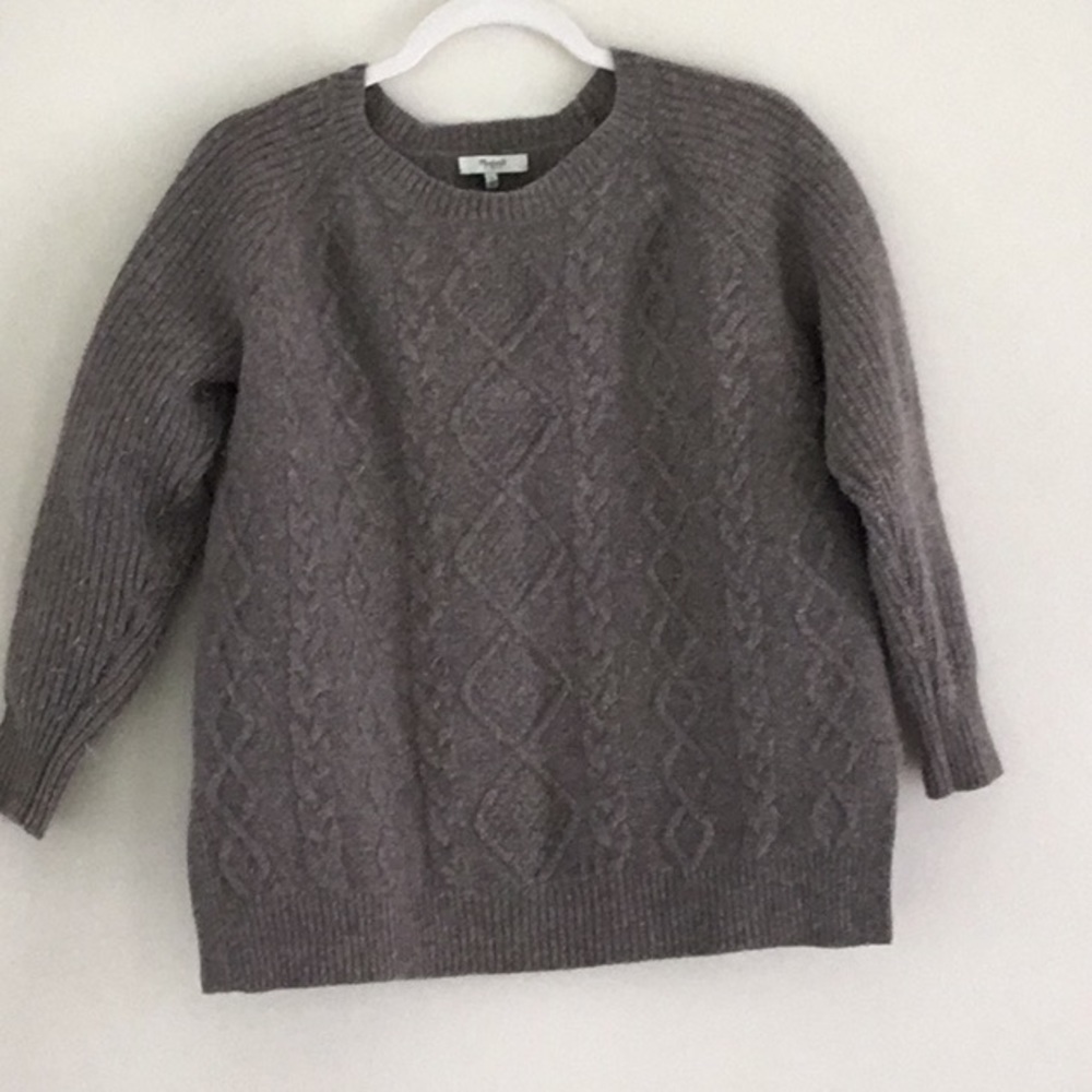 Madewell Pullover Cable Front Design Sweater - image 2